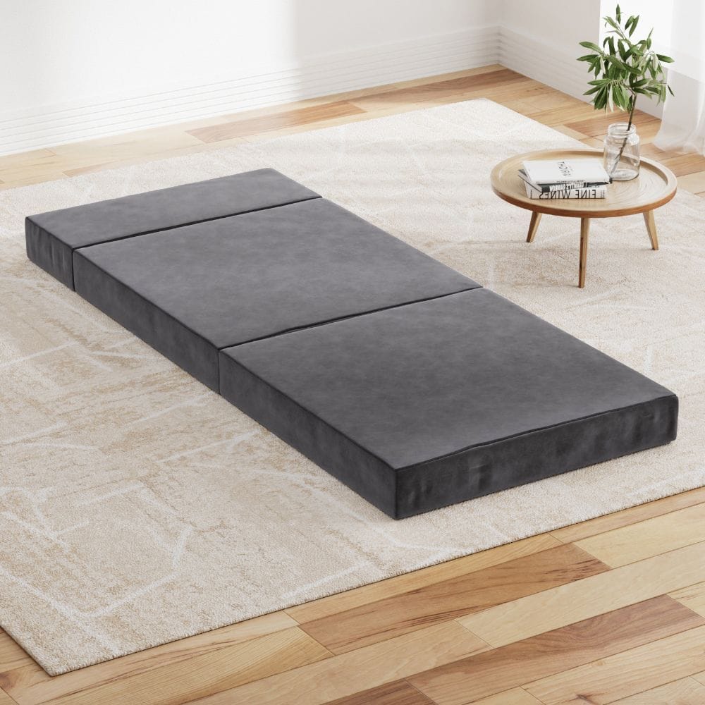 Giselle Furniture > Sofas > Sofas & Sofa Beds Giselle Bedding Foldable Mattress Folding Foam Bed Mat Single Grey
