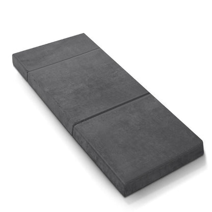 Giselle Furniture > Sofas > Sofas & Sofa Beds Giselle Bedding Foldable Mattress Folding Foam Bed Mat Single Grey