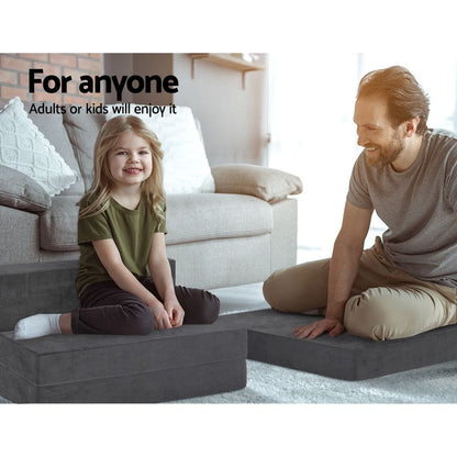 Giselle Furniture > Sofas > Sofas & Sofa Beds Giselle Bedding Foldable Mattress Folding Foam Bed Mat Single Grey