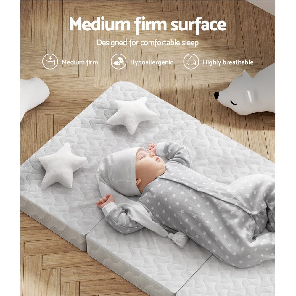 Giselle Furniture > Sofas > Sofas & Sofa Beds Giselle Bedding Foldable Mattress Folding Foam Cot Bed White