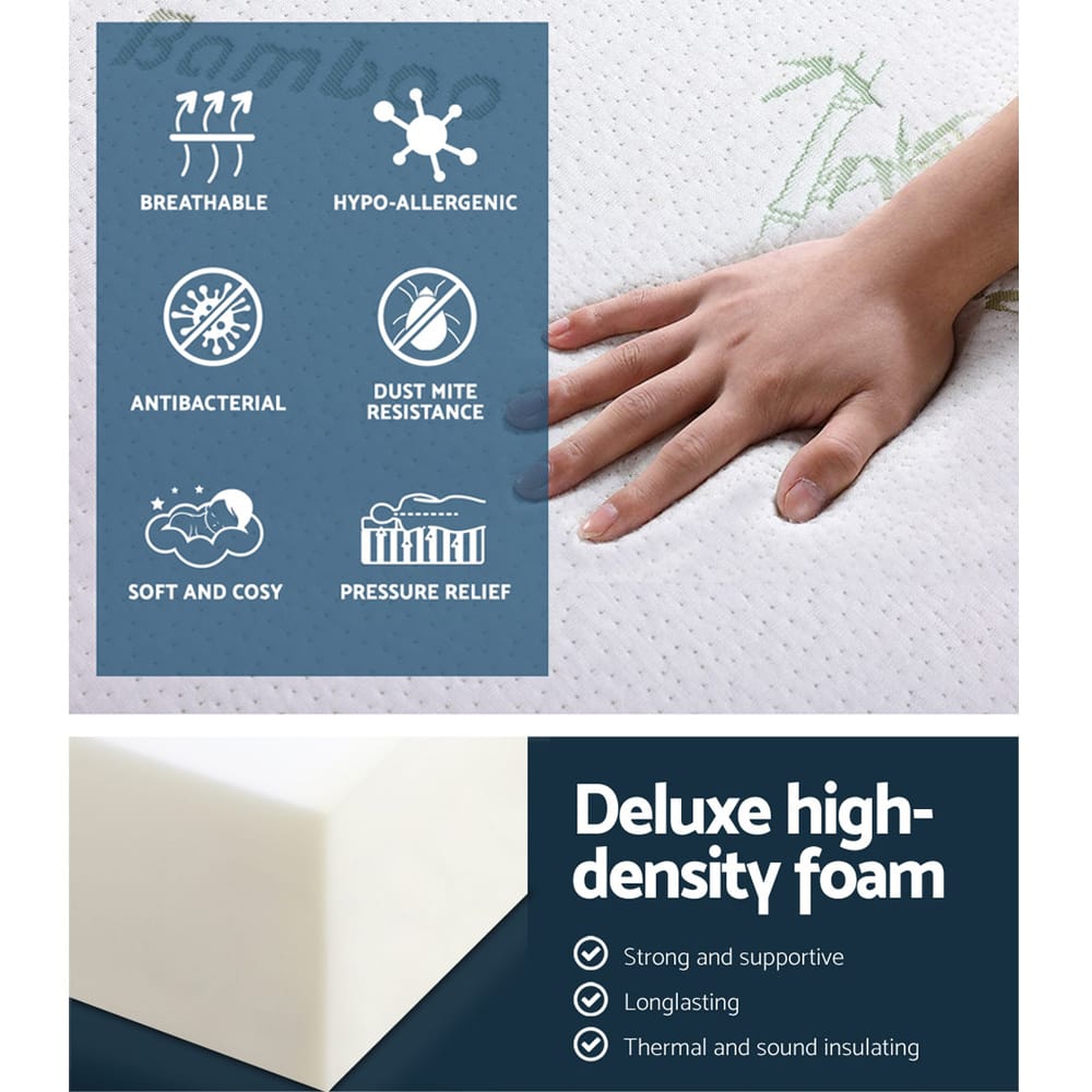 Giselle Furniture > Sofas > Sofas & Sofa Beds Giselle Bedding Foldable Mattress Folding Foam Sofa Bed Mat Bamboo