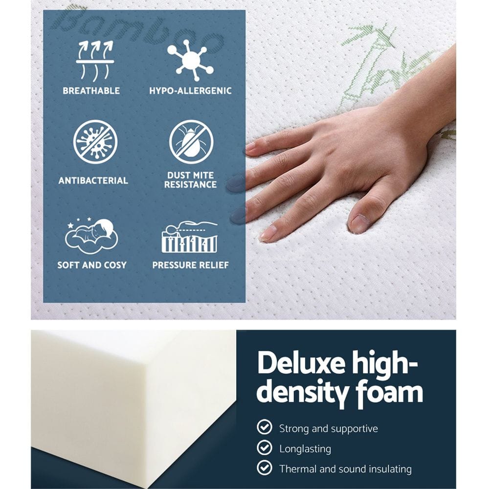 Giselle Furniture > Sofas > Sofas & Sofa Beds Giselle Bedding Foldable Mattress Folding Foam Sofa Bed Mat Bamboo