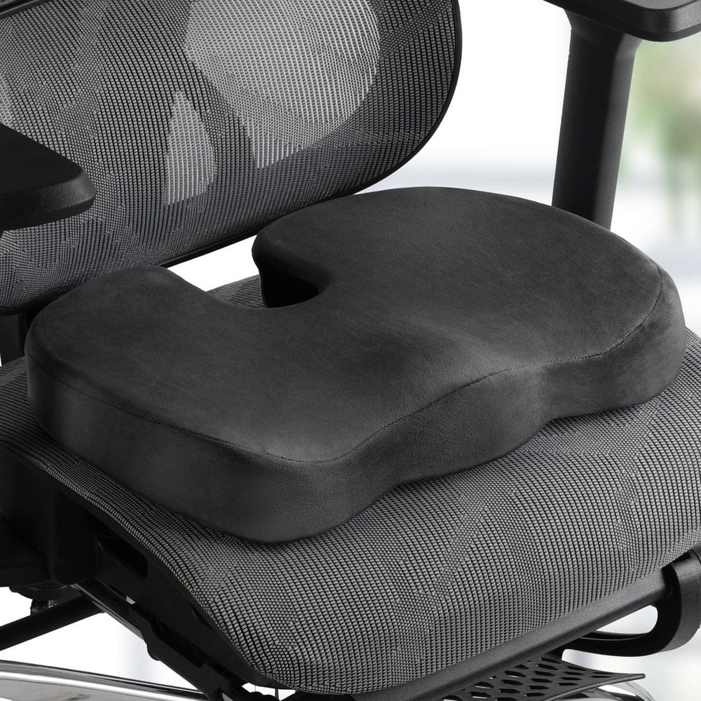 Giselle Health & Beauty > Personal Care > Back Care Giselle Bedding Seat Cushion Memory Foam Pillow Back Pain Relief Chair Pad Black