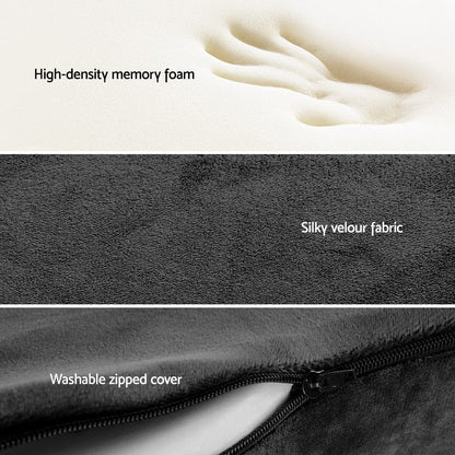 Giselle Health & Beauty > Personal Care > Back Care Giselle Bedding Seat Cushion Memory Foam Pillow Back Pain Relief Chair Pad Black