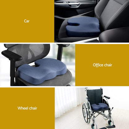 Giselle Health & Beauty > Personal Care > Back Care Giselle Bedding Seat Cushion Memory Foam Pillow Back Pain Relief Chair Pad Blue