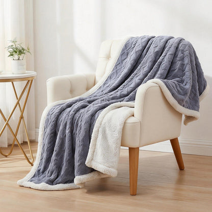 Giselle Home & Garden > Bedding > Blankets & Throws Giselle 152x203cm Throw Blanket Double-Sided Fleece Lightweight For Sofa Couch Bed Queen