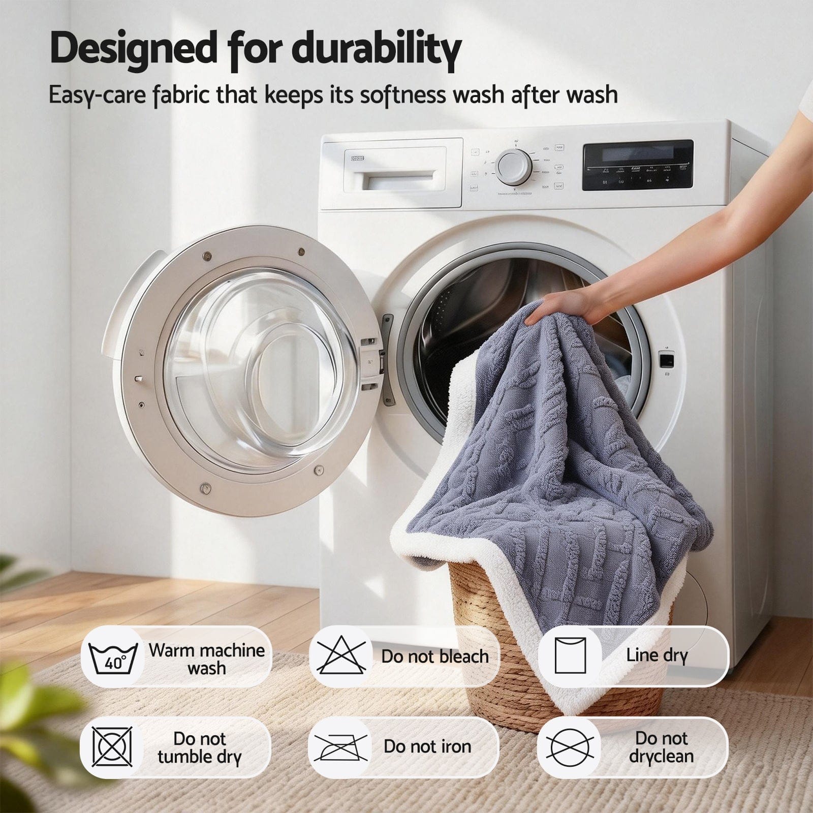 Giselle Home & Garden > Bedding > Blankets & Throws Giselle 203x230cm Throw Blanket Double-Sided Fleece Lightweight For Sofa Couch Bed