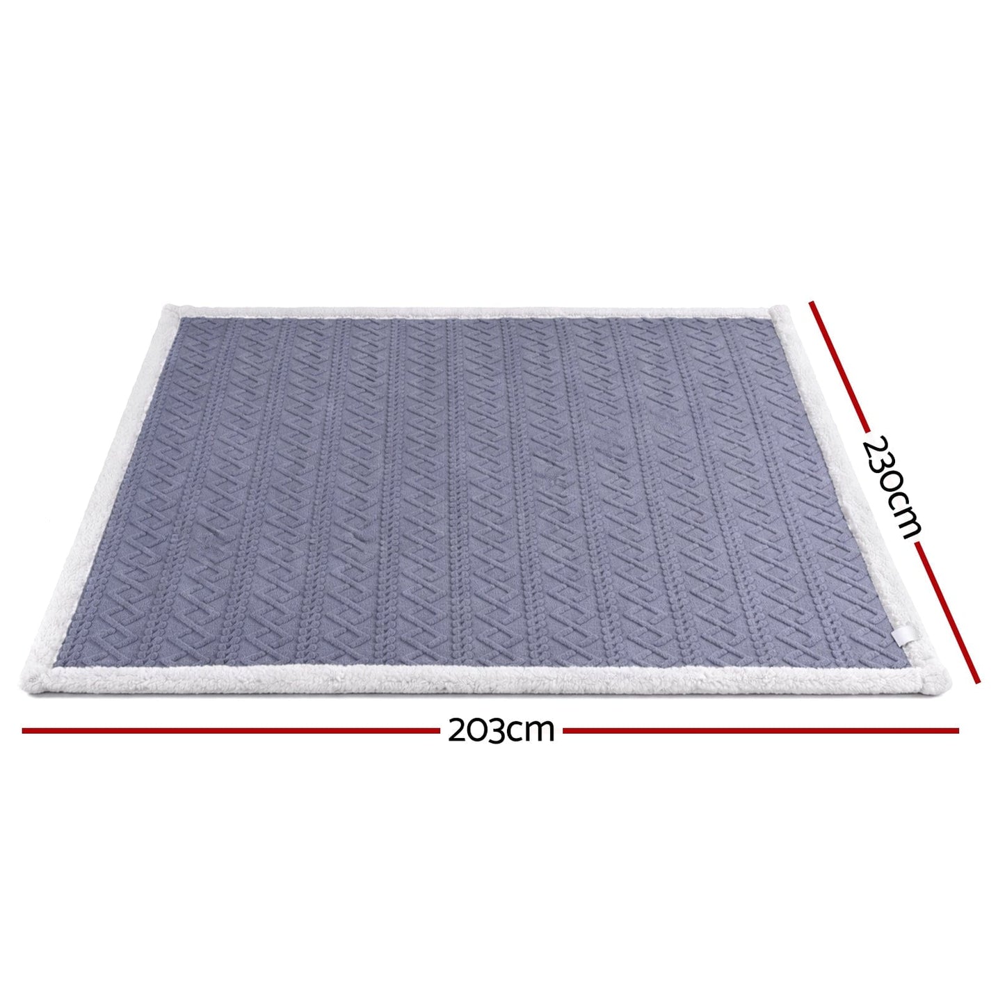 Giselle Home & Garden > Bedding > Blankets & Throws Giselle 203x230cm Throw Blanket Double-Sided Fleece Lightweight For Sofa Couch Bed