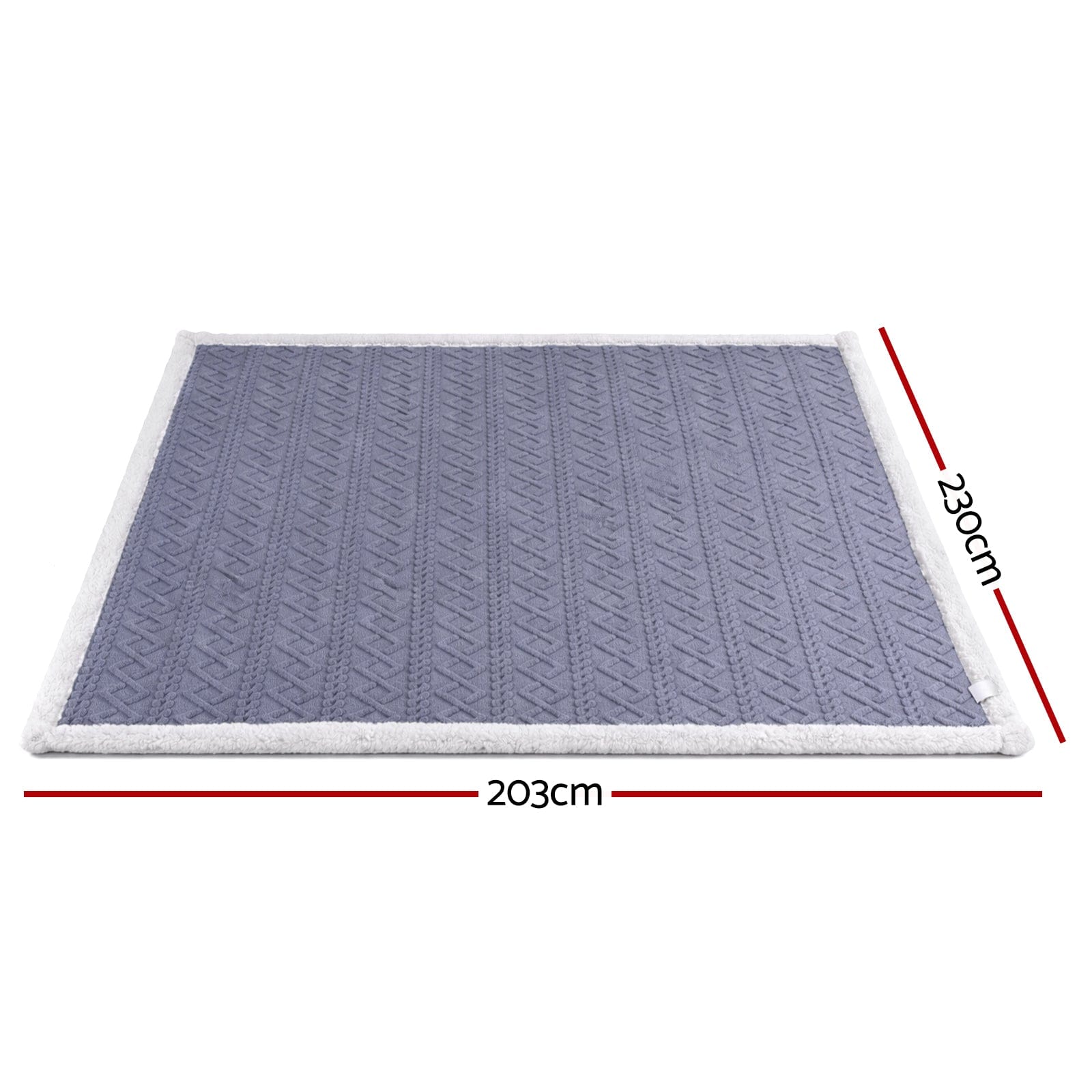 Giselle Home & Garden > Bedding > Blankets & Throws Giselle 203x230cm Throw Blanket Double-Sided Fleece Lightweight For Sofa Couch Bed