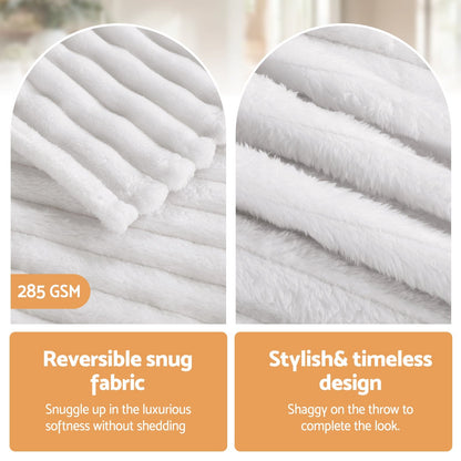 Giselle Home & Garden > Bedding > Blankets & Throws Giselle 203x230cm Throw Blanket Fleece Soft Lightweight Cozy Sofa Couch Bed Throw