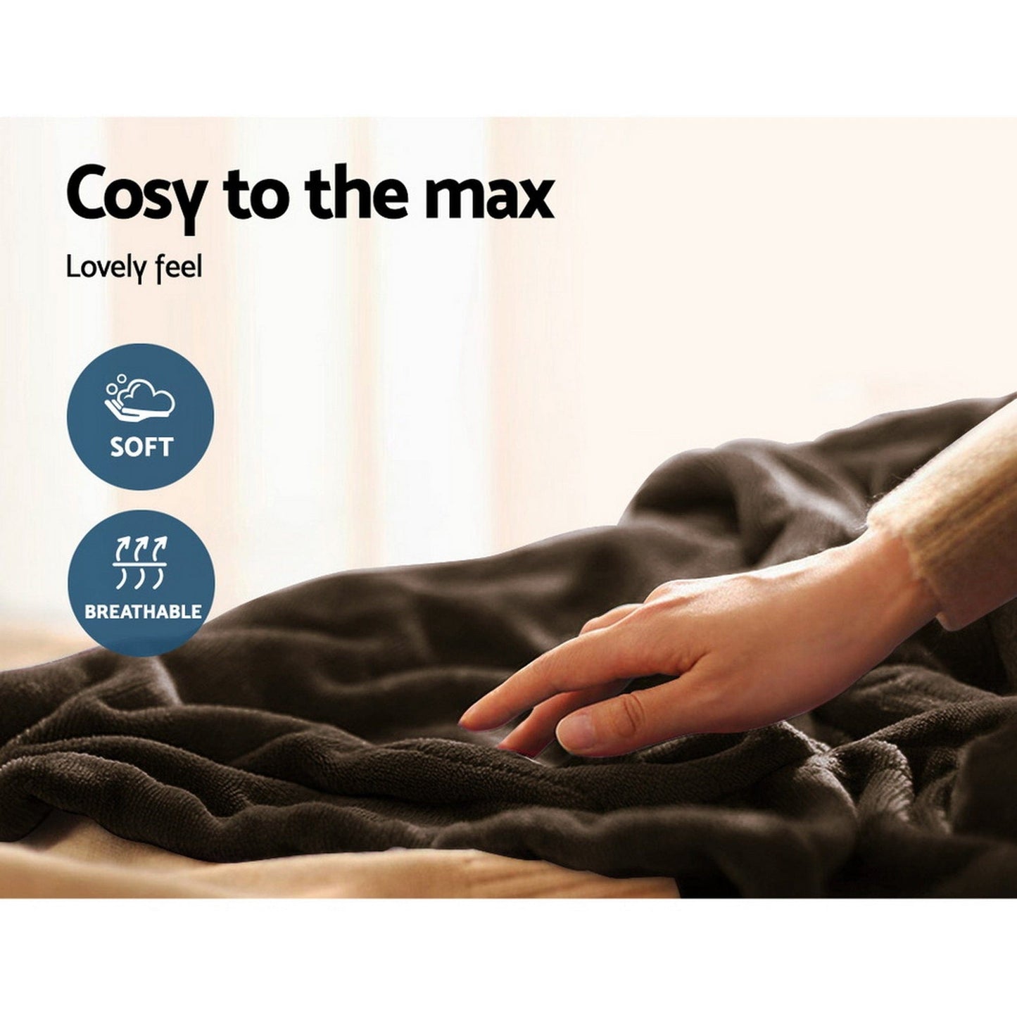 Giselle Home & Garden > Bedding > Blankets & Throws Giselle Bedding Electric Throw Blanket - Chocolate