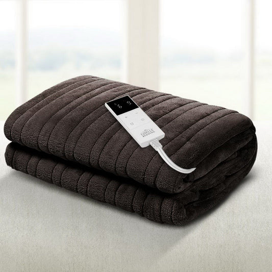 Giselle Home & Garden > Bedding > Blankets & Throws Giselle Bedding Electric Throw Blanket - Chocolate