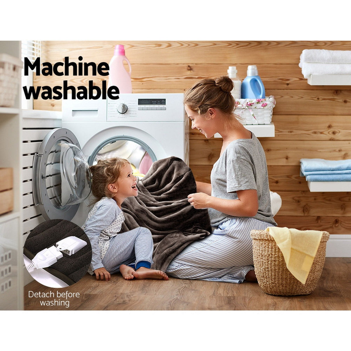 Giselle Home & Garden > Bedding > Blankets & Throws Giselle Bedding Electric Throw Blanket - Chocolate