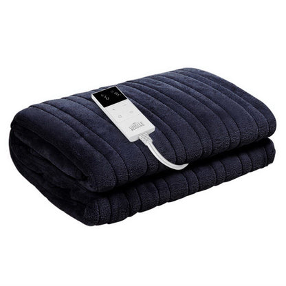 Giselle Home & Garden > Bedding > Blankets & Throws Giselle Bedding Heated Electric Throw Rug Fleece Sunggle Blanket Washable Charcoal