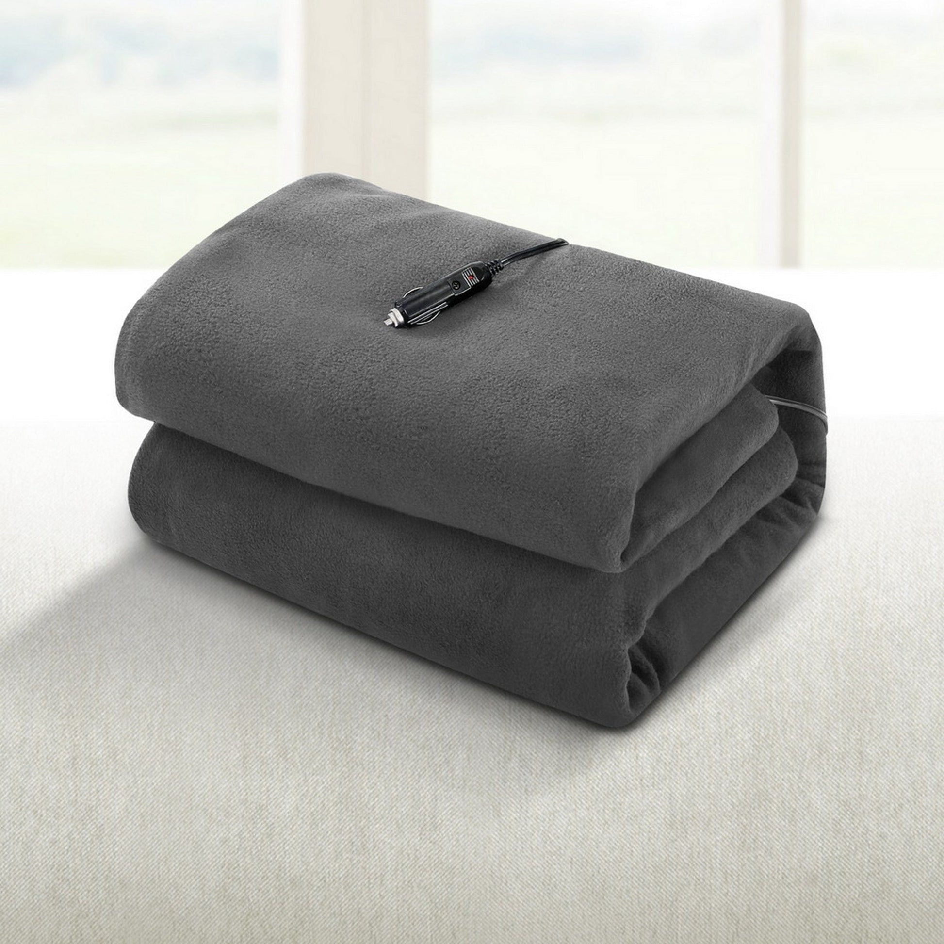 Giselle Home & Garden > Bedding > Blankets & Throws Giselle Electric Heated Blanket Car Throw Rug Grey