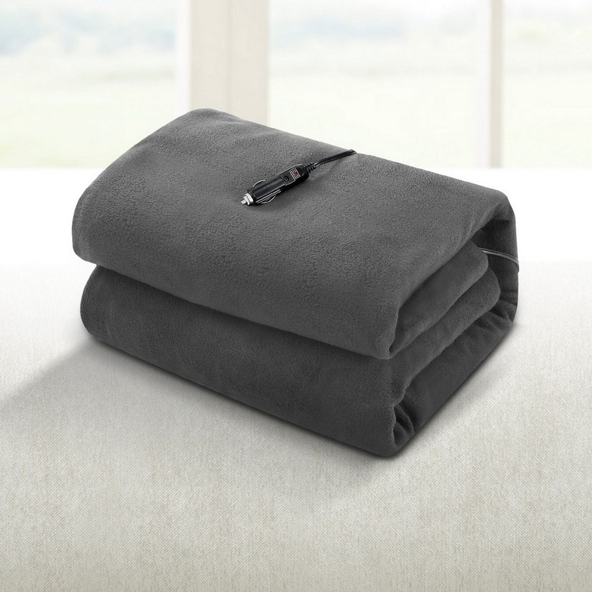 Giselle Home & Garden > Bedding > Blankets & Throws Giselle Electric Heated Blanket Car Throw Rug Grey
