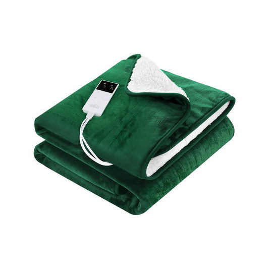 Giselle Home & Garden > Bedding > Blankets & Throws Giselle Electric Throw Rug Heated Blanket Double Sided Green