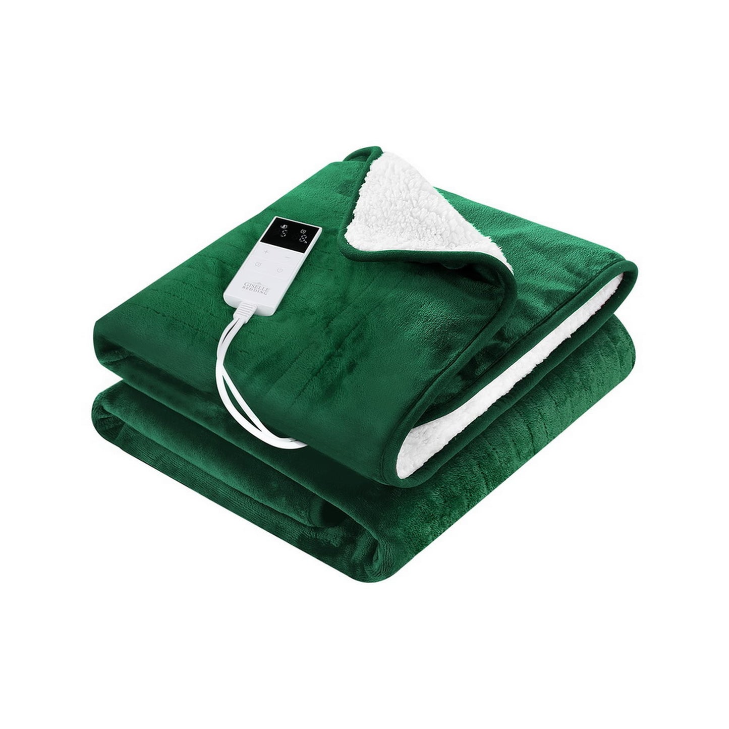 Giselle Home & Garden > Bedding > Blankets & Throws Giselle Electric Throw Rug Heated Blanket Double Sided Green