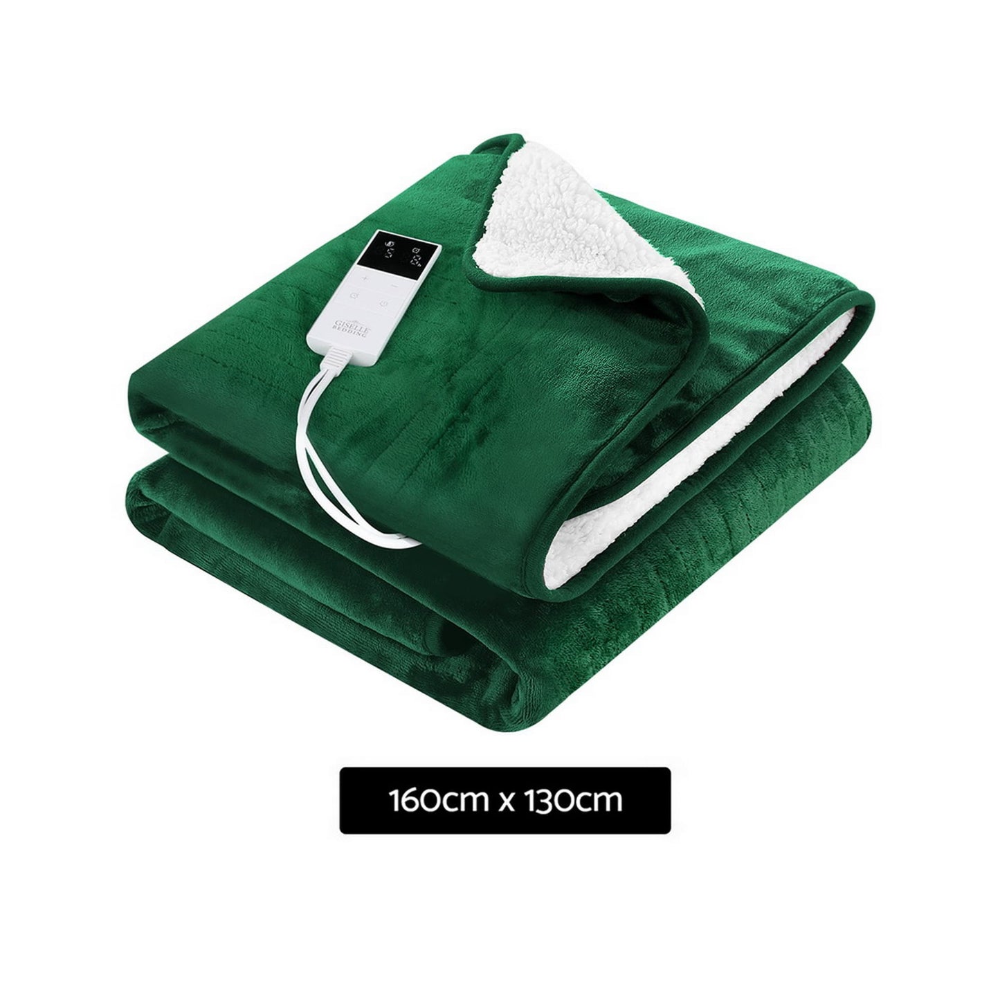 Giselle Home & Garden > Bedding > Blankets & Throws Giselle Electric Throw Rug Heated Blanket Double Sided Green