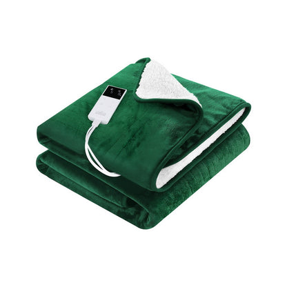 Giselle Home & Garden > Bedding > Blankets & Throws Giselle Electric Throw Rug Heated Blanket Double Sided Green