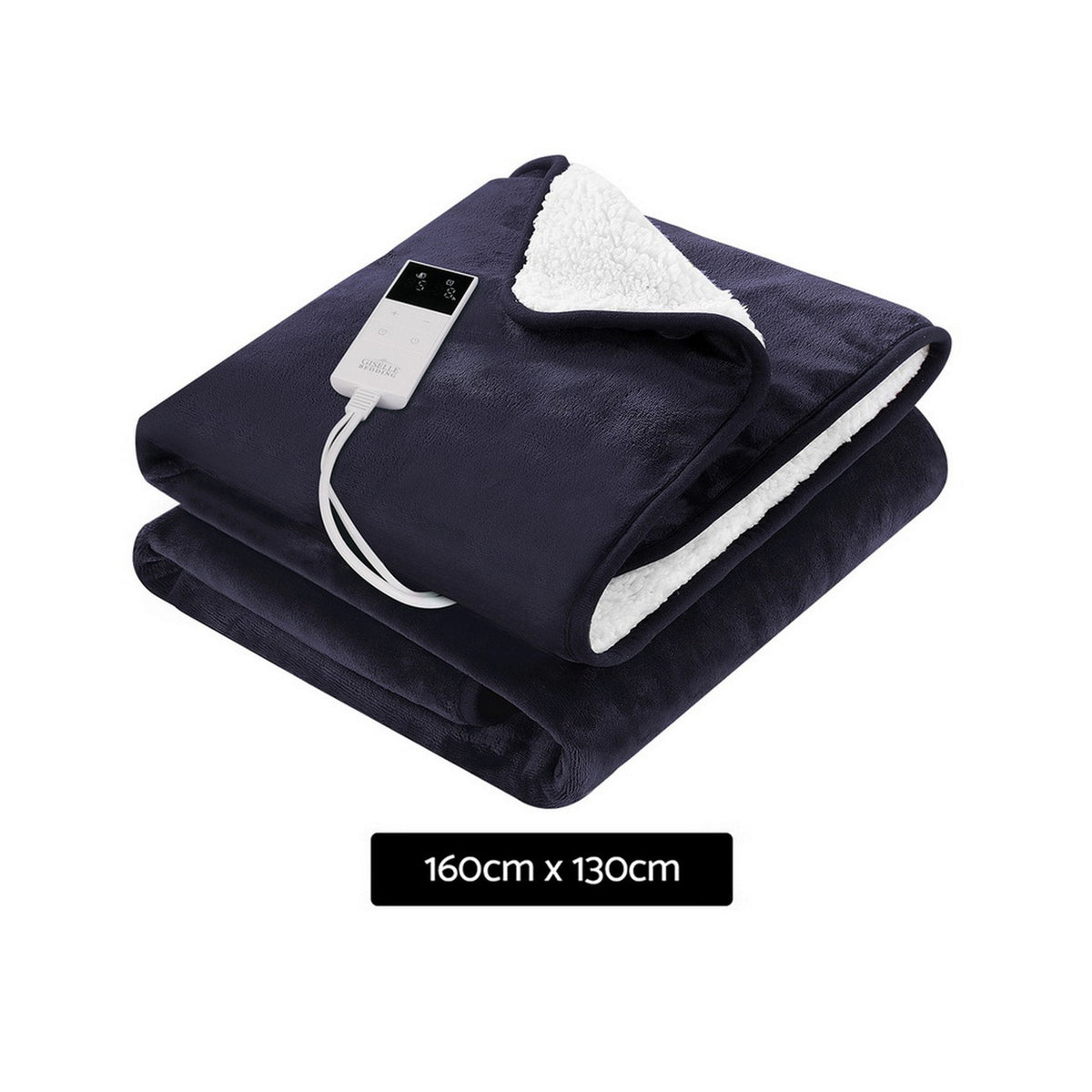 Giselle Home & Garden > Bedding > Blankets & Throws Giselle Electric Throw Rug Heated Blanket Fleece Charcoal