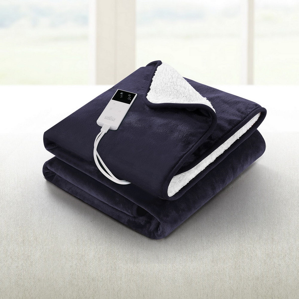 Giselle Home & Garden > Bedding > Blankets & Throws Giselle Electric Throw Rug Heated Blanket Fleece Charcoal