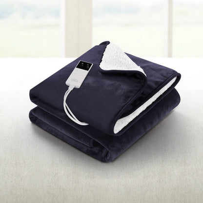Giselle Home & Garden > Bedding > Blankets & Throws Giselle Electric Throw Rug Heated Blanket Fleece Charcoal