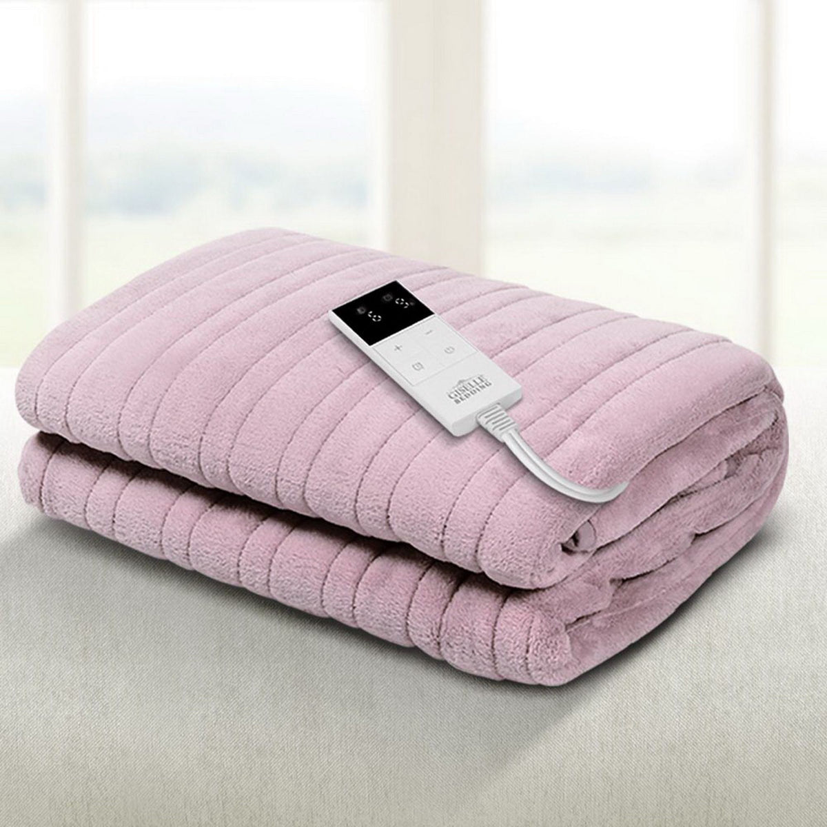 Giselle Home & Garden > Bedding > Blankets & Throws Giselle Electric Throw Rug Heated Blanket Fleece Pink
