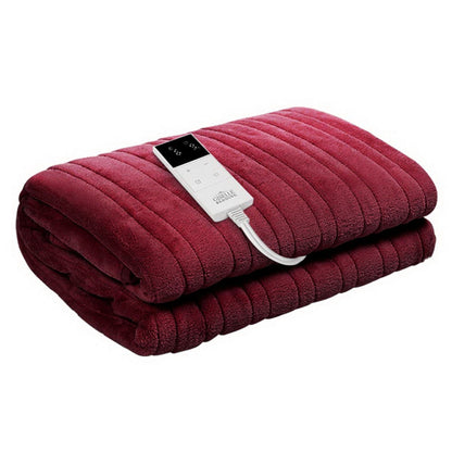 Giselle Home & Garden > Bedding > Blankets & Throws Giselle Electric Throw Rug Heated Blanket Fleece Red