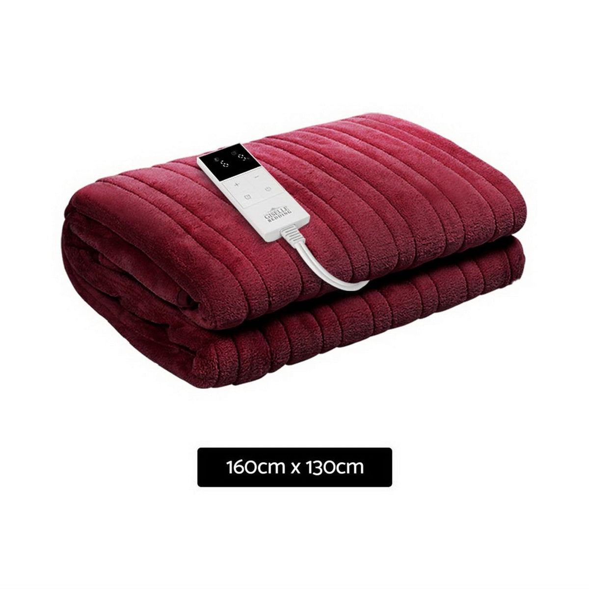 Giselle Home & Garden > Bedding > Blankets & Throws Giselle Electric Throw Rug Heated Blanket Fleece Red
