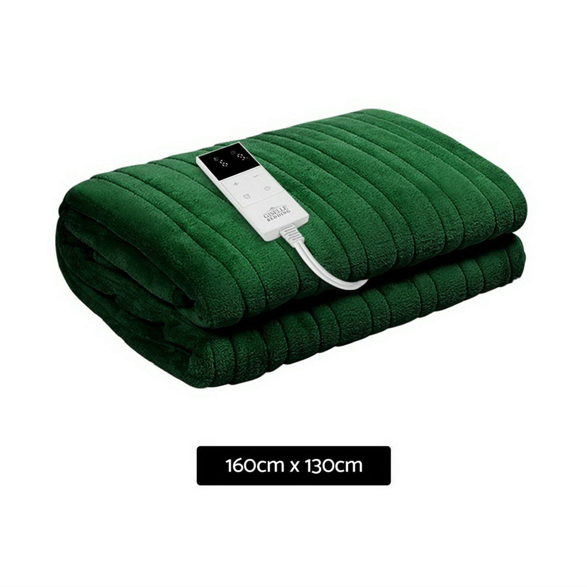 Giselle Home & Garden > Bedding > Blankets & Throws Giselle Electric Throw Rug Heated Blanket Washable Snuggle Flannel Winter Green
