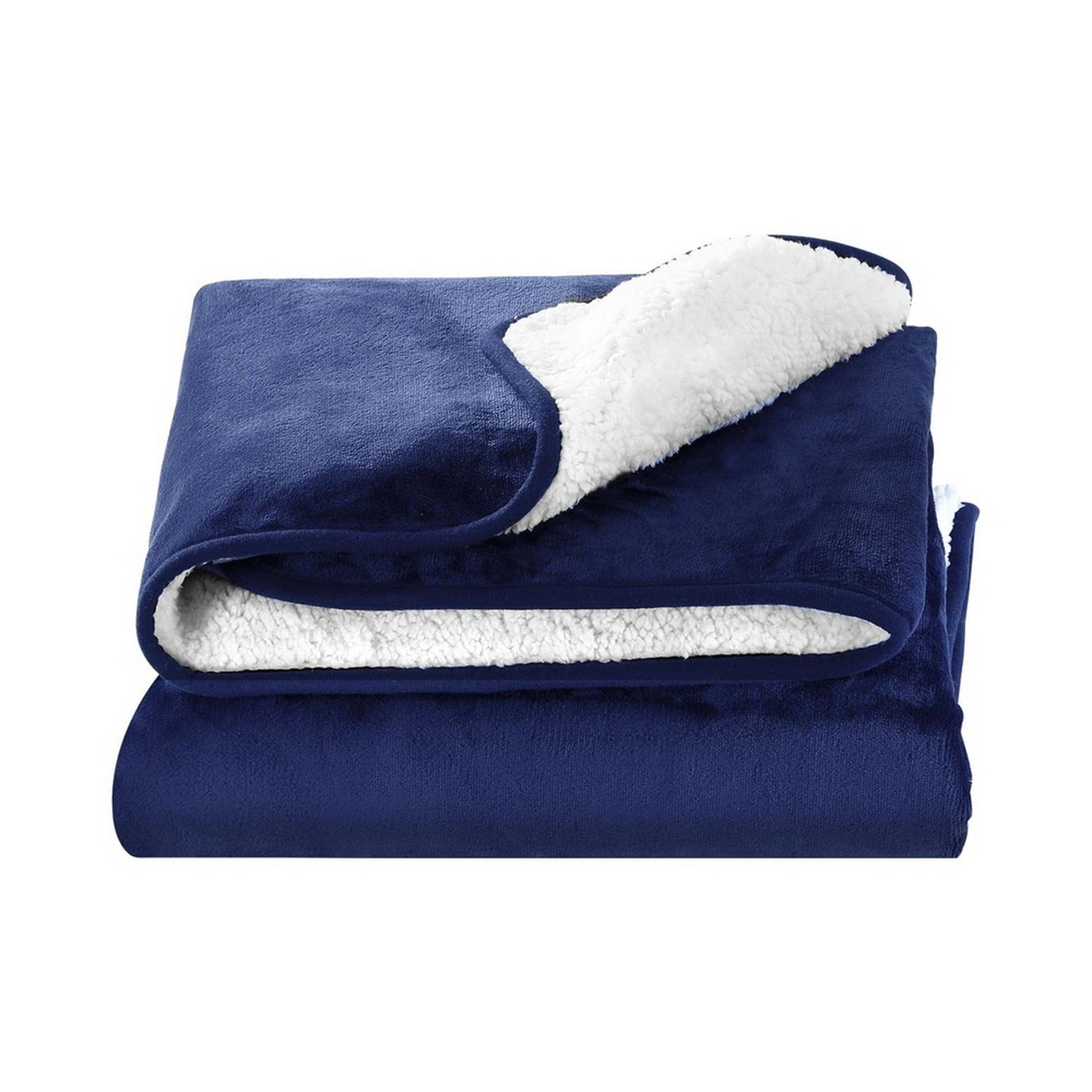 Giselle Home & Garden > Bedding > Blankets & Throws Giselle Electric Throw Rug Heated Blanket Washable Snuggle Flannel Winter Navy