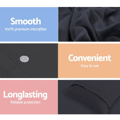 Giselle Home & Garden > Bedding > Duvet Covers Giselle Bedding Quilt Cover Set Classic Black Super King