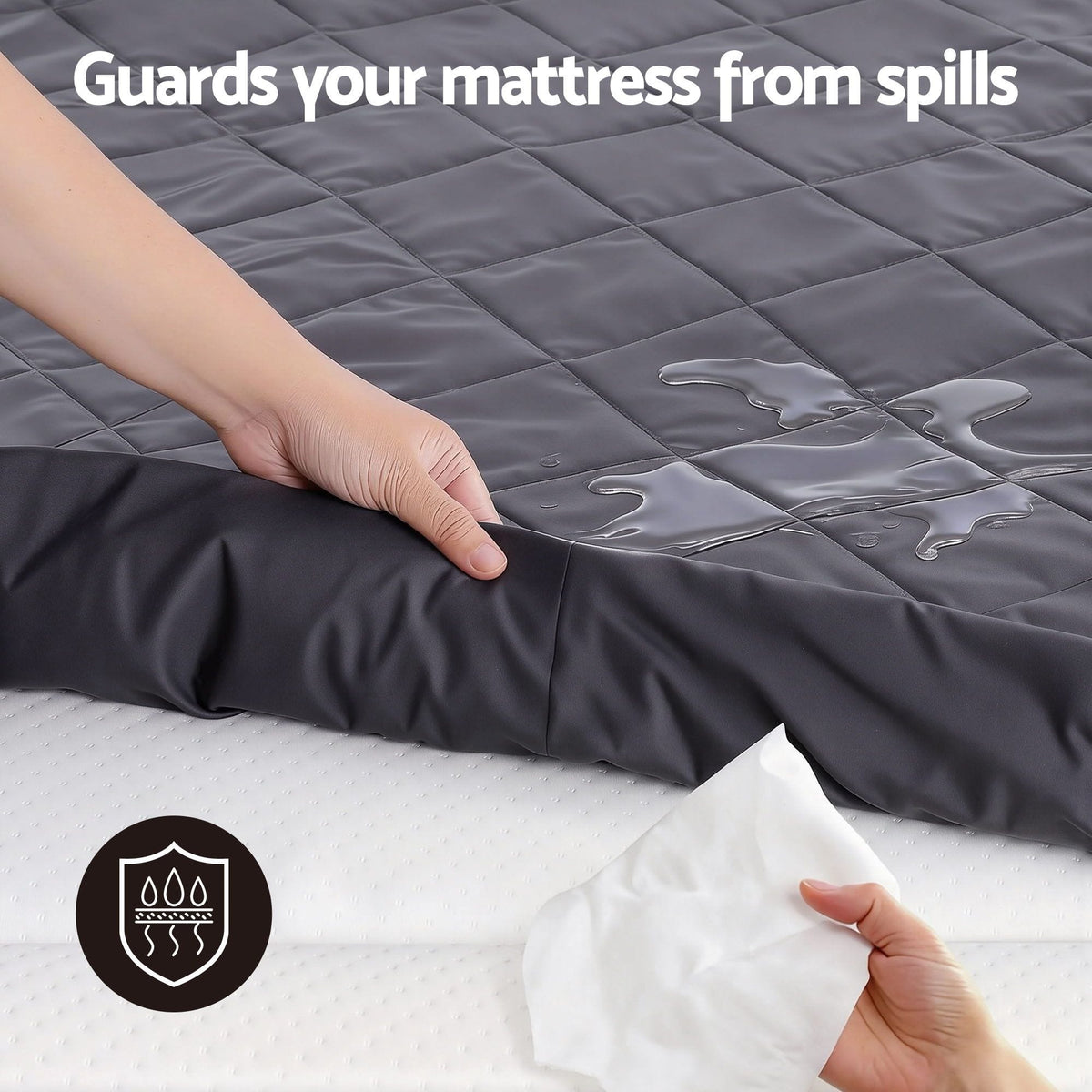 Giselle Home & Garden > Bedding > Mattress Protectors Giselle Water-Resistant Mattress Protector Microfiber 35cm 360° Fit Single