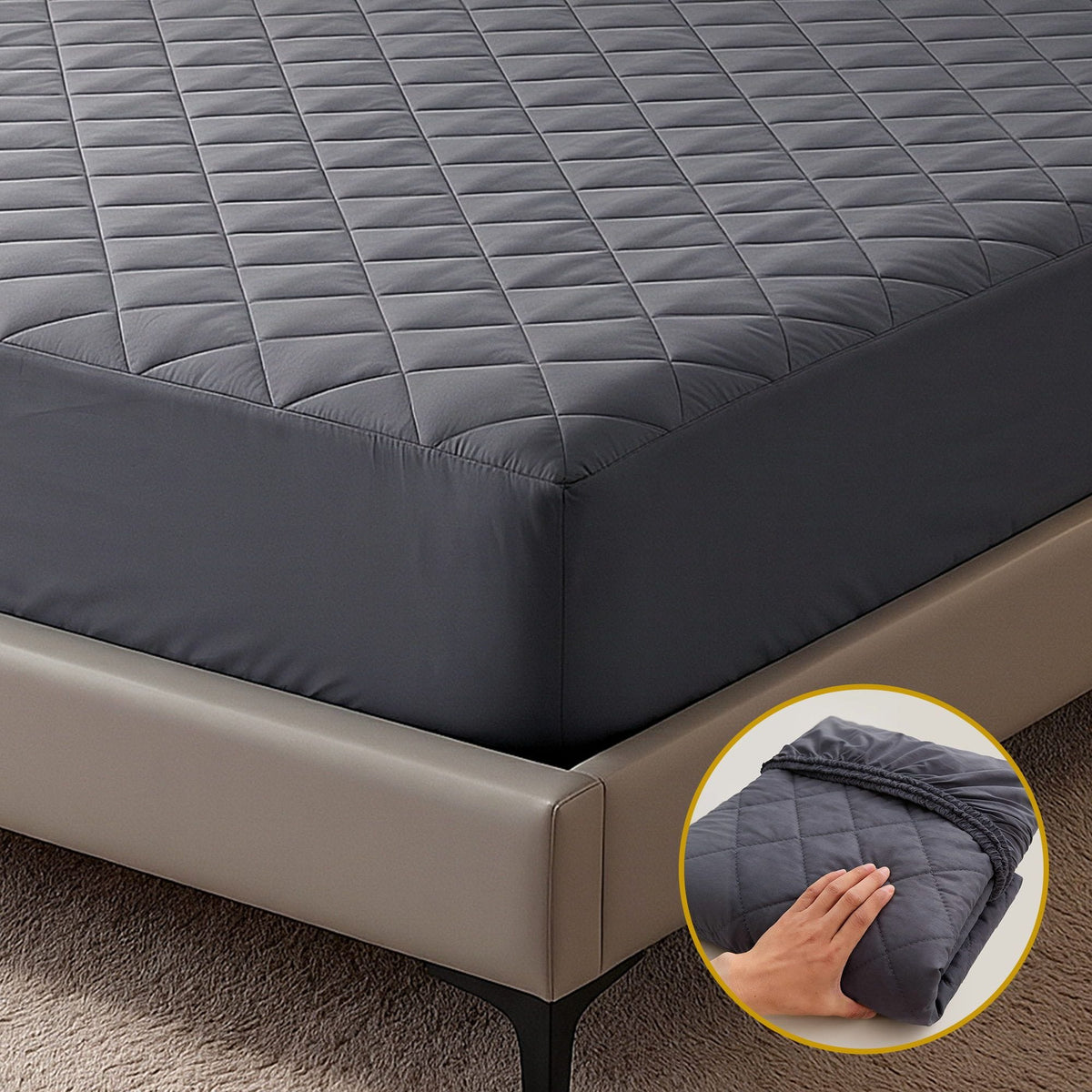Giselle Home & Garden > Bedding > Mattress Protectors Giselle Water-Resistant Mattress Protector Microfiber 360° Fit King