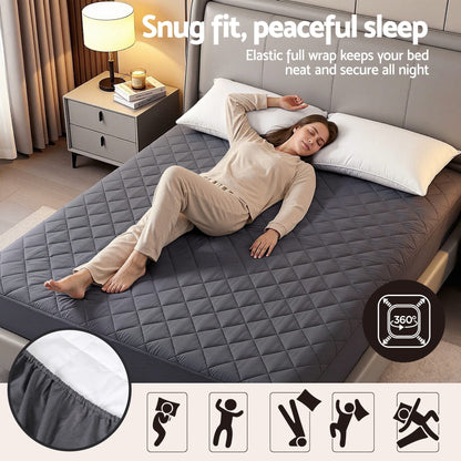Giselle Home & Garden > Bedding > Mattress Protectors Giselle Water-Resistant Mattress Protector Microfiber 360° Fit King