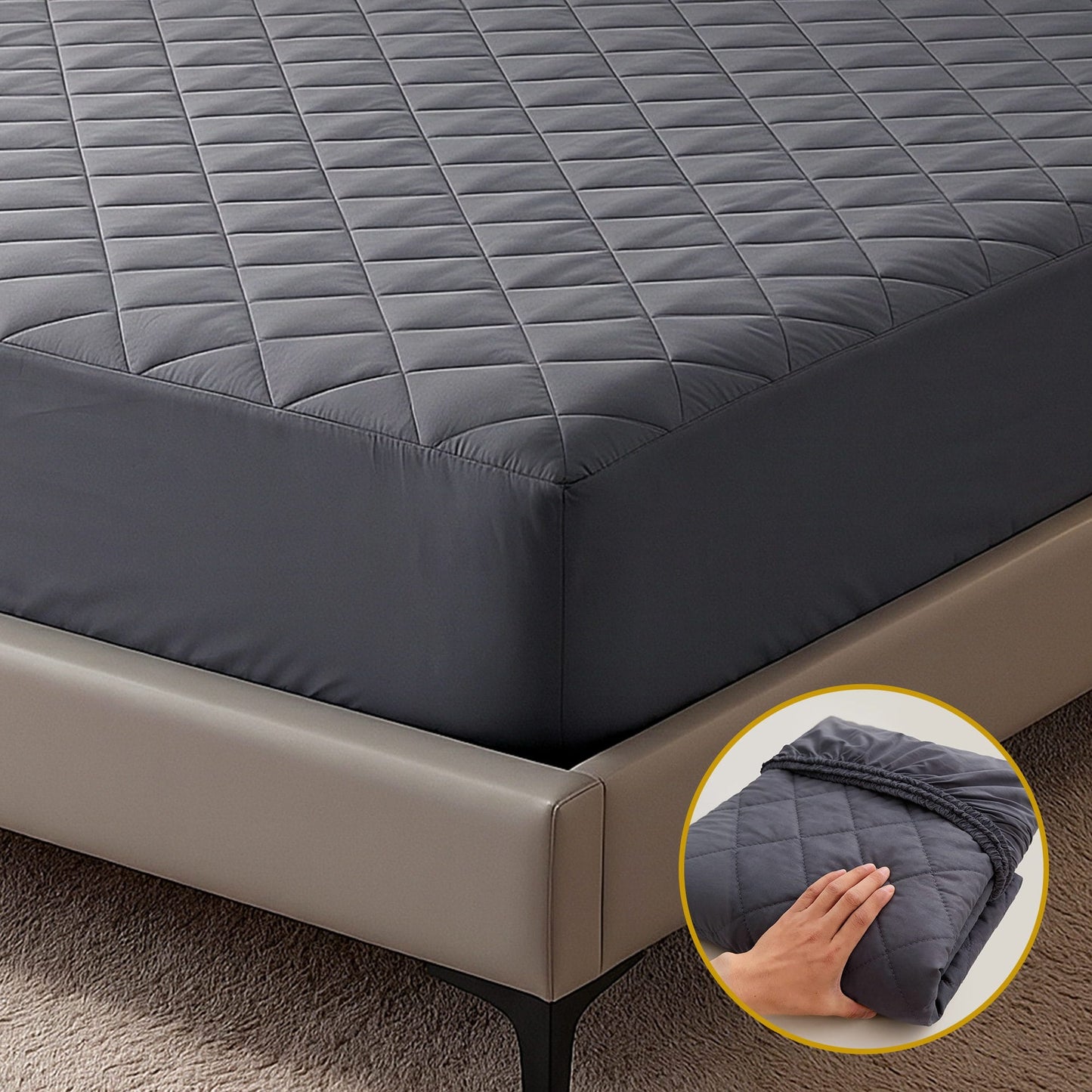 Giselle Home & Garden > Bedding > Mattress Protectors Giselle Water-Resistant Mattress Protector Microfiber 360° Fit Queen