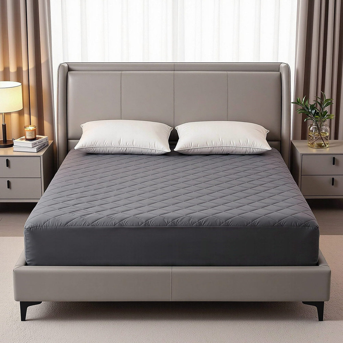 Giselle Home & Garden > Bedding > Mattress Protectors Giselle Water-Resistant Mattress Protector Microfiber 360° Fit Queen