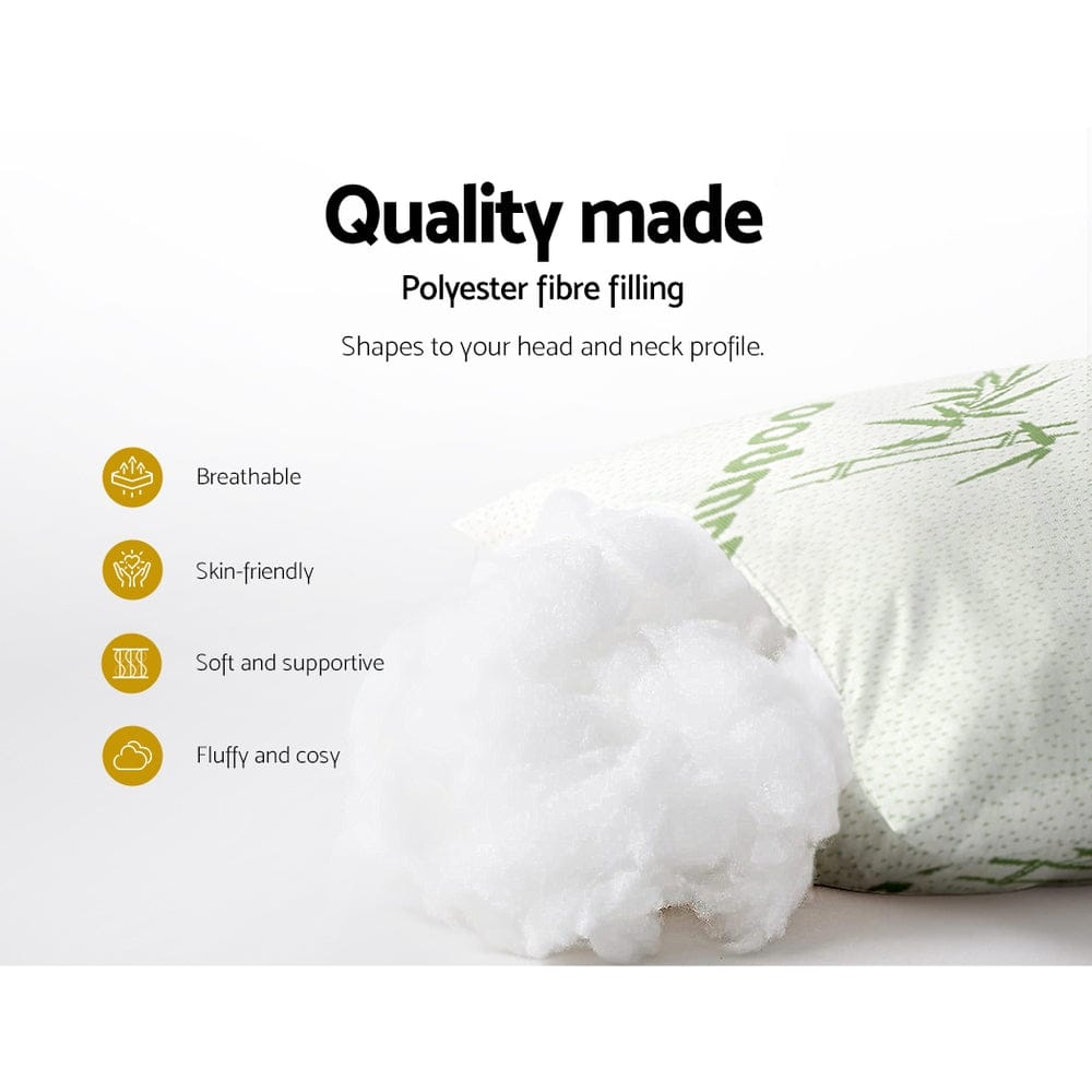 Giselle Home & Garden > Bedding > Pillows Giselle Bedding 4 Pack Bamboo Pillow Family Hotel