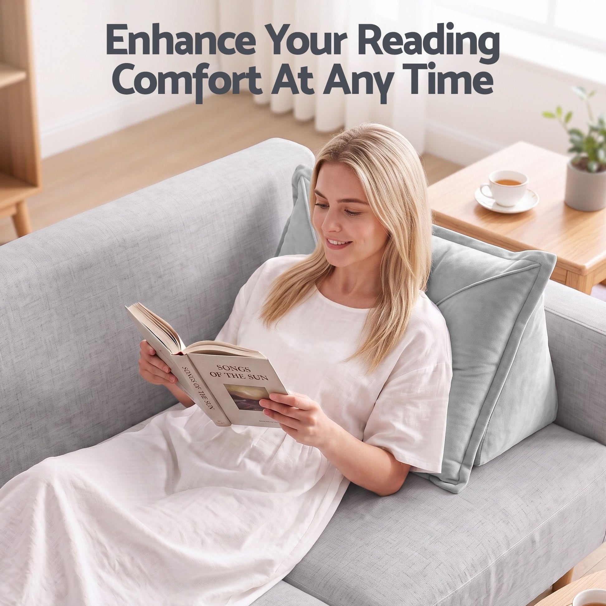 Giselle Home & Garden > Bedding > Pillows Giselle Bedding Back Pillow for Sitting in Bed, No-Collapse 25D High-Density Base, Ergonomic Lumbar Support Pillow for Gaming, Nursing & Floor Tatami, 90% Shredded Sponge Cushion with Washable Velvet Cover