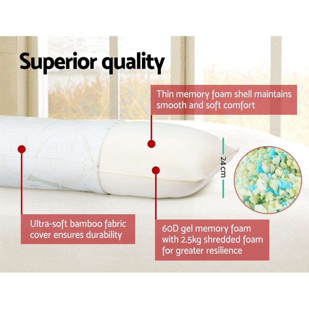 Giselle Home & Garden > Bedding > Pillows Giselle Bedding Body Support Pillow Bamboo Cover