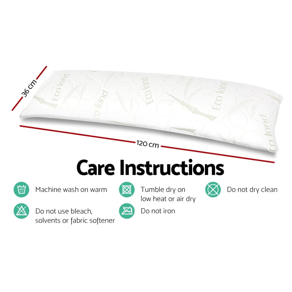 Giselle Home & Garden > Bedding > Pillows Giselle Bedding Body Support Pillow Bamboo Cover
