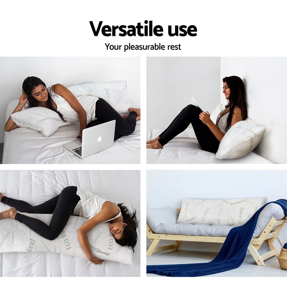 Giselle Home & Garden > Bedding > Pillows Giselle Bedding Body Support Pillow Bamboo Cover