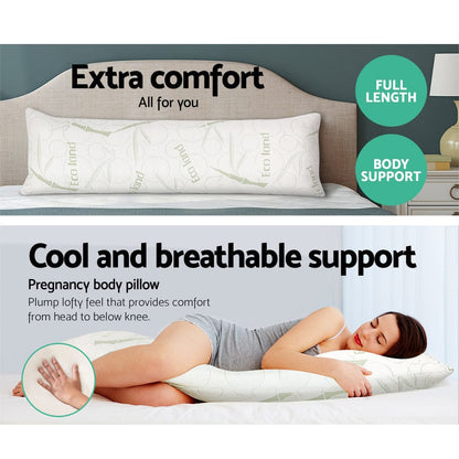 Giselle Home & Garden > Bedding > Pillows Giselle Bedding Body Support Pillow Bamboo Cover