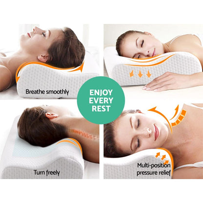 Giselle Home & Garden > Bedding > Pillows Giselle Bedding Contour Pillow Cool Gel Twin Pack