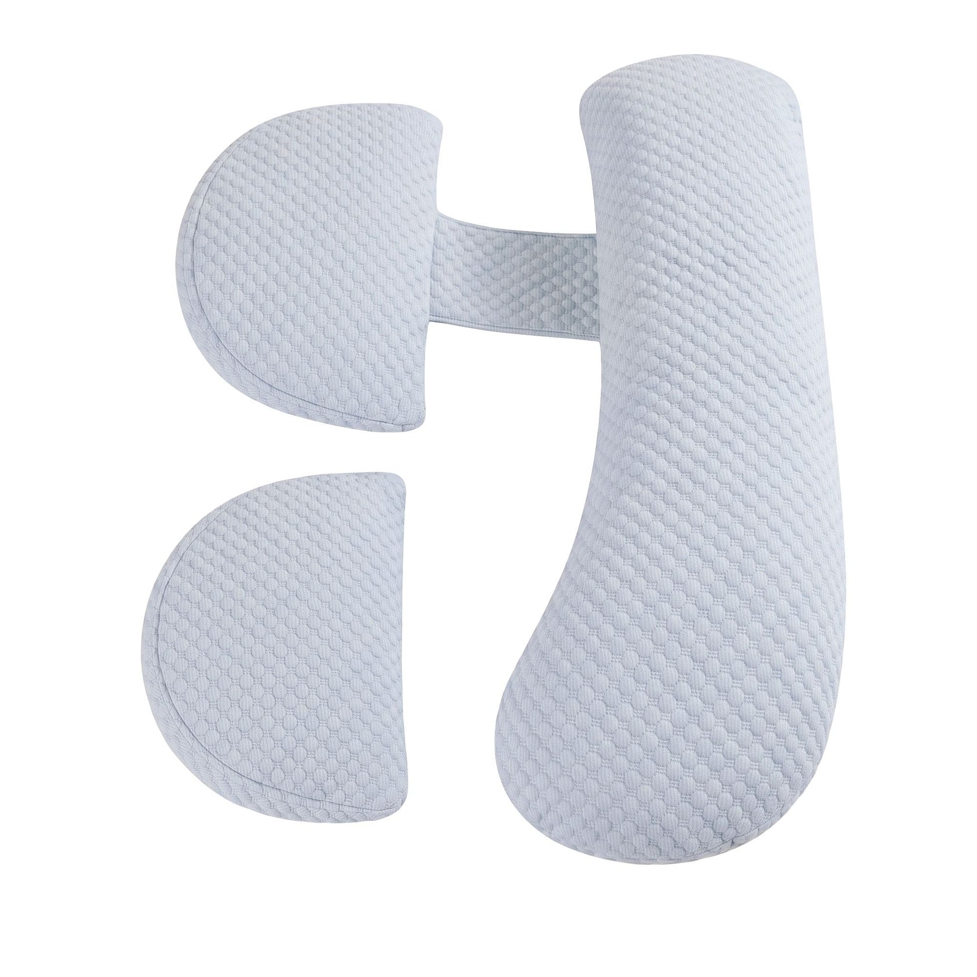 Giselle Home & Garden > Bedding > Pillows Giselle Bedding Cooling Pregnancy Pillow Adjustable Maternity Pillow for Sleeping, Body Pillows for Adults Support Back, Belly, and Hips, Blue 37x87 cm