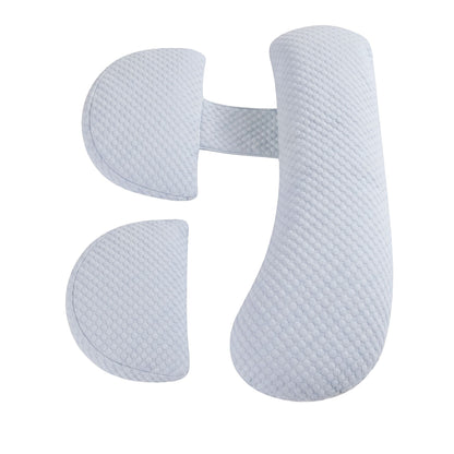 Giselle Home & Garden > Bedding > Pillows Giselle Bedding Cooling Pregnancy Pillow Adjustable Maternity Pillow for Sleeping, Body Pillows for Adults Support Back, Belly, and Hips, Blue 37x87 cm