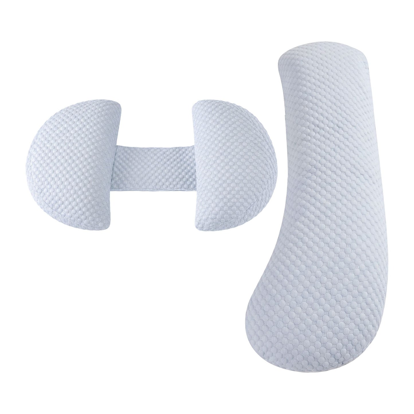 Giselle Home & Garden > Bedding > Pillows Giselle Bedding Cooling Pregnancy Pillow Adjustable Maternity Pillow for Sleeping, Body Pillows for Adults Support Back, Belly, and Hips, Blue 37x87 cm