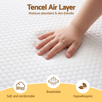 Giselle Home & Garden > Bedding > Pillows Giselle Bedding Cot Mattress, 11cm Thick Baby Mattress with Tencel Cover