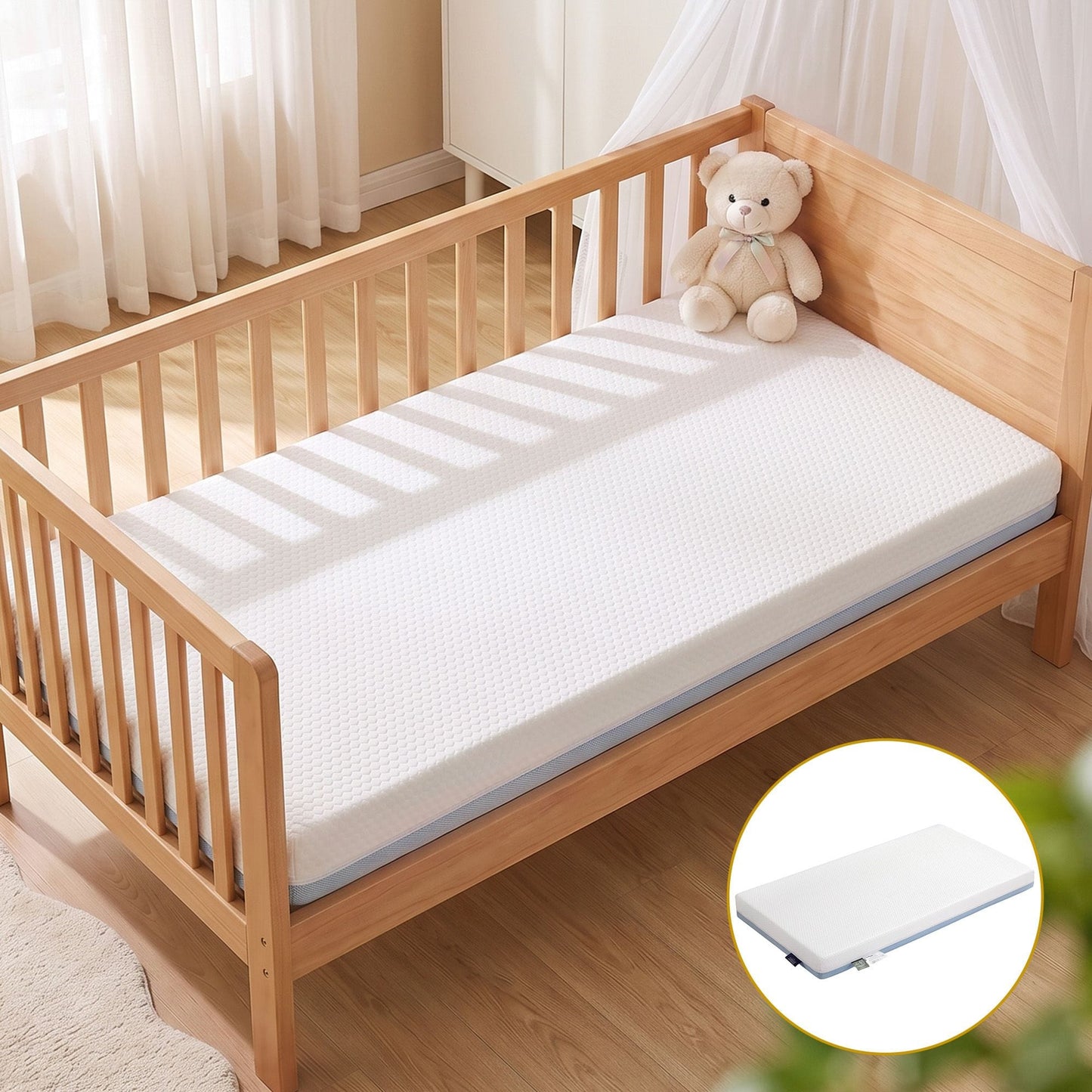 Giselle Home & Garden > Bedding > Pillows Giselle Bedding Cot Mattress, 11cm Thick Baby Mattress with Tencel Cover